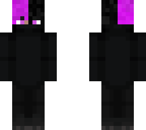 purple hair and eye