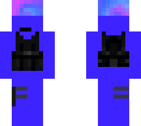purple man with vest