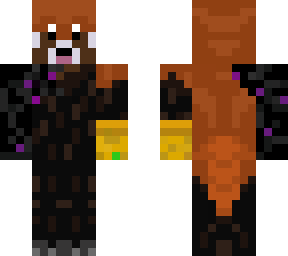 redpanda with infinity gauntlet and a tiny pit enderman