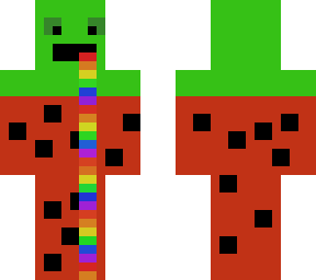 watermelon drooling a rainbow (forwards)
