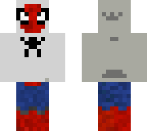 white hoodie spiderman