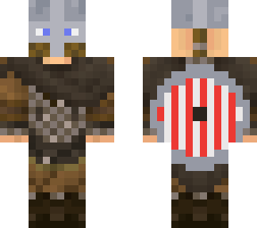 wikinger viking mit rundschild