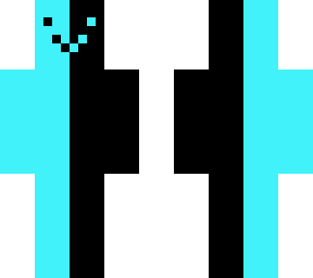 black and teal slash