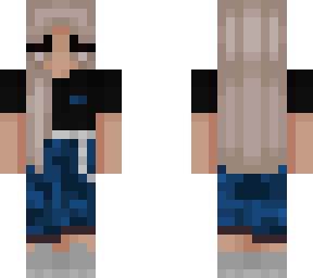blue camo girl