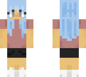 blue haired girl