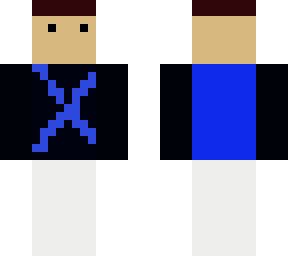 blue x guy