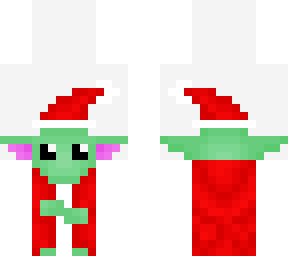 bxby yoda in the santa costme