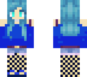 cute blue girl( fishnets)