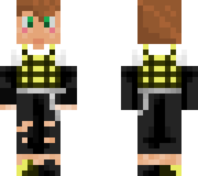 finished yellow and black emo boy