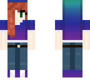 gradient ombre girl