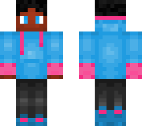hunters pink/blue hoodie