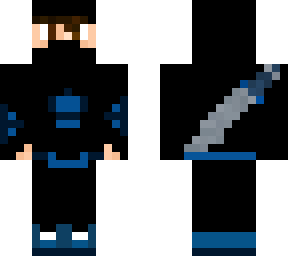 jayden the blue ninja (with sword and hood )