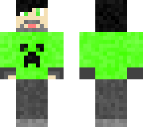 man with a creeper hoodie