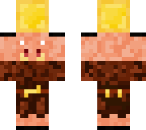 piglin holding gold block