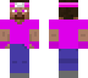 pink battle steve do not copy