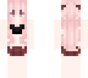 pink haired bathingsuit