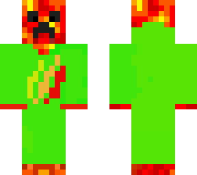 preston with green fire pajamas