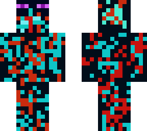 red and blue enderman