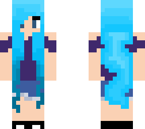 water hair girl