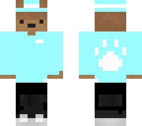 bear in hoodie