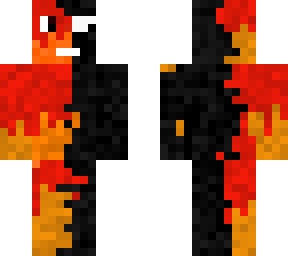 black and fire