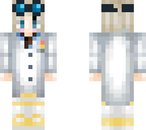 blonde girl scientist