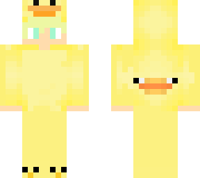 blonde guy duck skin