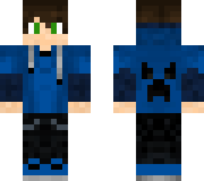 blue and black cool boy