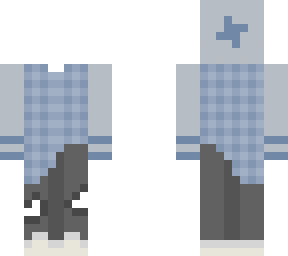 blue plaid jacket