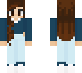 blue sweater gir :3