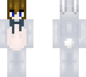 celest in a bunny onesie