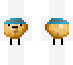 cyan hat potato