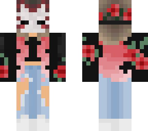 fixed albaht04 masked girl with roses