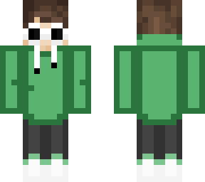 green hoodie