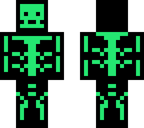 green neon skull trooper