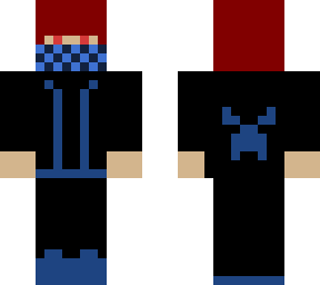 masked guy with angry creeper blue