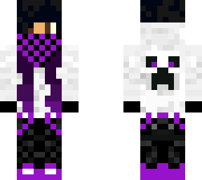 purple creeperninja girl (brown eyes) edit