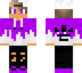 purple under chin