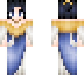 raven haired lady i the moon and sun dress