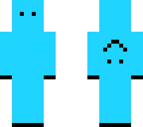 simple blue man
