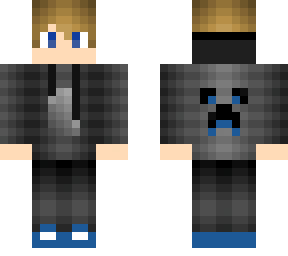 skin de chico gamer azul y gris
