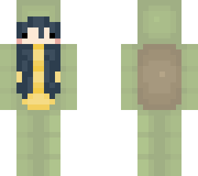 turtle dot eyes: black hair
