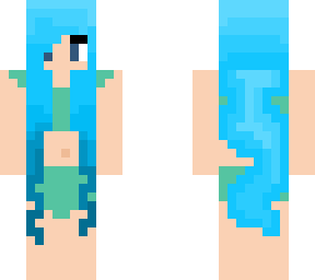 water hair girl in swimsuit