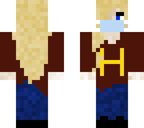 backwards skin with a mask