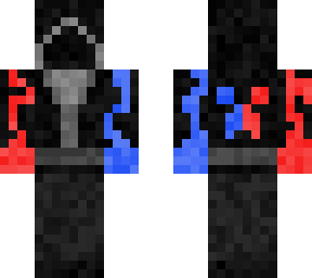 blue and red