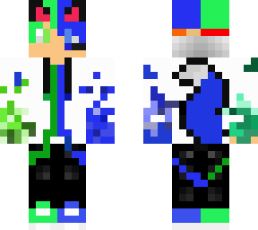 blue/green fire fox
