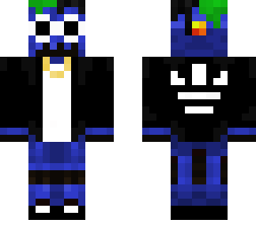 blue steampunk robot with drip
