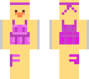 cute duck in pink vest