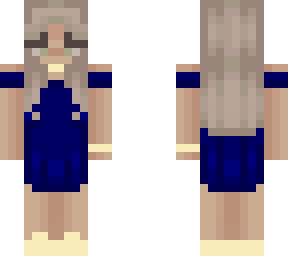 girl in blue dress