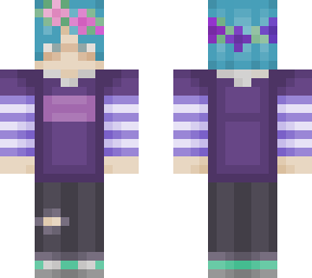 pastel e-boy with flower crown